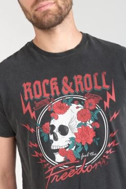 LE TEMPS DES CERISES T-shirt Stipe Gris Délavé Imprimé -Mode Mix Soldes 231 hstipe0000000mc 0001 imaged2