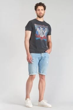 LE TEMPS DES CERISES T-shirt Tije Gris Délavé Imprimé -Mode Mix Soldes 231 htije00000000mc 3305 imaged1