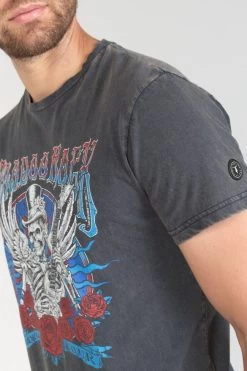 LE TEMPS DES CERISES T-shirt Tije Gris Délavé Imprimé -Mode Mix Soldes 231 htije00000000mc 3305 imaged4