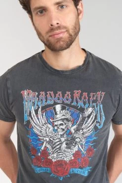 LE TEMPS DES CERISES T-shirt Tije Gris Délavé Imprimé -Mode Mix Soldes 231 htije00000000mc 3305 imaged6