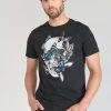 LE TEMPS DES CERISES T-shirt Usma Noir Imprimé 2 LE TEMPS DES CERISES T-shirt Usma Noir Imprimé -Mode Mix Soldes 231 husma00000000mc 0001 image3