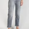LE TEMPS DES CERISES Basic 400/18 Mom Taille Haute 7/8ème Jeans Gris N°3 -Mode Mix Soldes 231 jf418basw1447 0003 image3