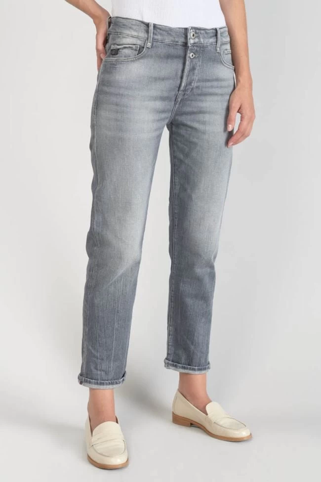 LE TEMPS DES CERISES Basic 400/18 Mom Taille Haute 7/8ème Jeans Gris N°3 3 LE TEMPS DES CERISES Basic 400/18 Mom Taille Haute 7/8ème Jeans Gris N°3