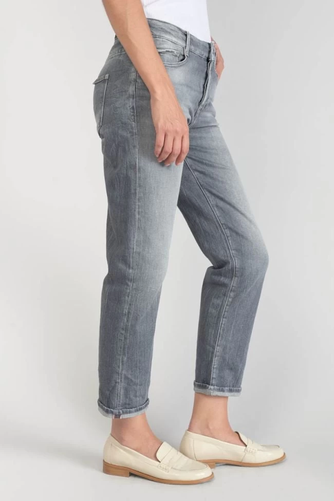 LE TEMPS DES CERISES Basic 400/18 Mom Taille Haute 7/8ème Jeans Gris N°3 7 LE TEMPS DES CERISES Basic 400/18 Mom Taille Haute 7/8ème Jeans Gris N°3 – Image 5
