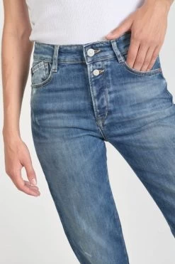 LE TEMPS DES CERISES Luxe 400/19 Mom Taille Haute Jeans Destroy Bleu N°2 -Mode Mix Soldes 231 jf419luxw1313 3001 imaged2