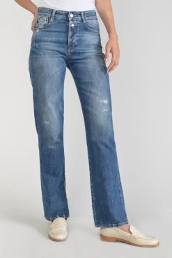 LE TEMPS DES CERISES Luxe 400/19 Mom Taille Haute Jeans Destroy Bleu N°2 -Mode Mix Soldes 231 jf419luxw1313 3001 imaged5