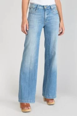LE TEMPS DES CERISES Axis Pulp Flare Taille Haute Jeans Bleu N°4 -Mode Mix Soldes 231 jfaxis00w9106 3001 imaged1