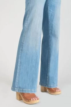LE TEMPS DES CERISES Axis Pulp Flare Taille Haute Jeans Bleu N°4 -Mode Mix Soldes 231 jfaxis00w9106 3001 imaged4
