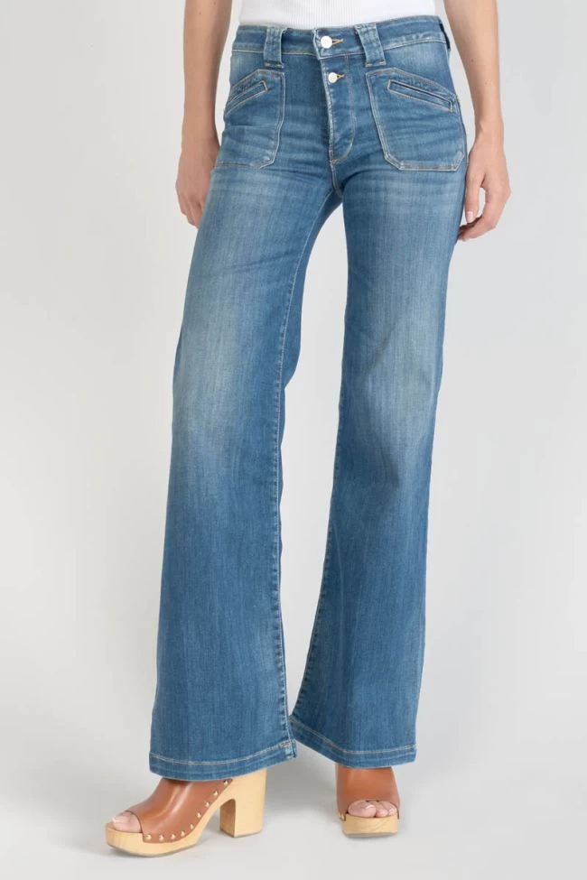 LE TEMPS DES CERISES Beni Pulp Flare Taille Haute Jeans Bleu N°2 6 LE TEMPS DES CERISES Beni Pulp Flare Taille Haute Jeans Bleu N°2 – Image 4