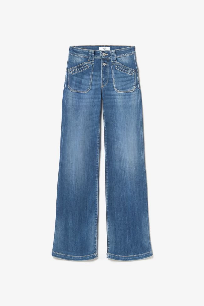 LE TEMPS DES CERISES Beni Pulp Flare Taille Haute Jeans Bleu N°2 9 LE TEMPS DES CERISES Beni Pulp Flare Taille Haute Jeans Bleu N°2 – Image 7