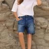 LE TEMPS DES CERISES Bermuda Charpentier En Jeans Bleu By Véronika Loubry -Mode Mix Soldes 231 jfberchaw9118ve 3001 image3