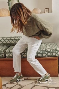 LE TEMPS DES CERISES Charpentier Boyfit By Véronika Loubry Jeans Blanc -Mode Mix Soldes 231 jfcharpe0wblave 1001 imaged1