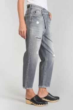 LE TEMPS DES CERISES Cosy Boyfit 7/8ème Jeans Destroy Gris N°3 -Mode Mix Soldes 231 jfcosy00w1446 0003 imaged3