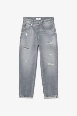 LE TEMPS DES CERISES Cosy Boyfit 7/8ème Jeans Destroy Gris N°3 -Mode Mix Soldes 231 jfcosy00w1446 0003 imaged8