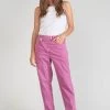 LE TEMPS DES CERISES Cosy Boyfit 7/8ème Jeans Violet Rose