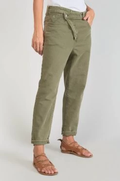 LE TEMPS DES CERISES Cosy Boyfit 7/8ème Jeans Kaki -Mode Mix Soldes 231 jfcosy00w5153 9076 imaged1
