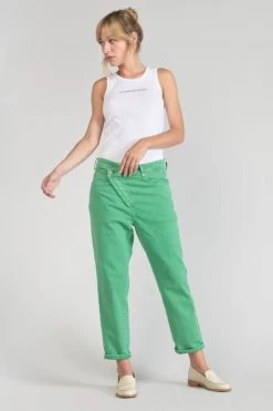LE TEMPS DES CERISES Cosy Boyfit 7/8ème Jeans Vert Menthe -Mode Mix Soldes 231 jfcosy00w5153 9192 imaged2