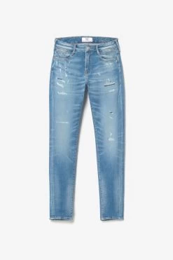LE TEMPS DES CERISES Dames Power Skinny 7/8ème Jeans Destroy Bleu N°4 -Mode Mix Soldes 231 jfdames0w4080 3001 imaged8