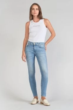 LE TEMPS DES CERISES Dari Pulp Slim Taille Haute 7/8ème Jeans Bleu N°4 -Mode Mix Soldes 231 jfdari00w1337 3001 imaged2