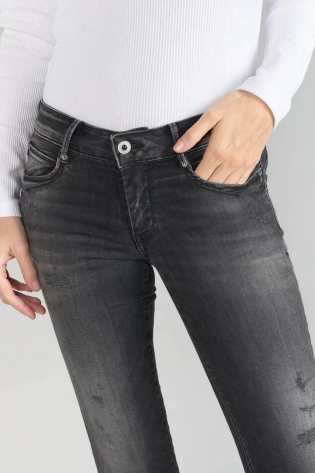 LE TEMPS DES CERISES Geos Pulp Slim 7/8ème Jeans Destroy Noir N°1 6 LE TEMPS DES CERISES Geos Pulp Slim 7/8ème Jeans Destroy Noir N°1 – Image 4