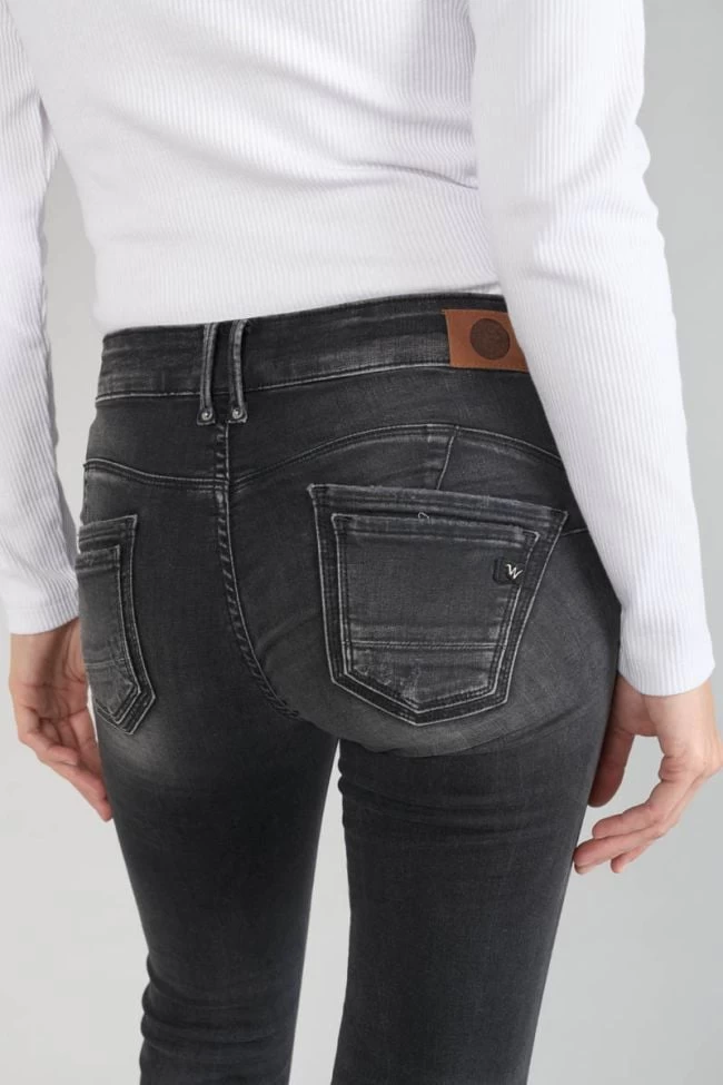 LE TEMPS DES CERISES Geos Pulp Slim 7/8ème Jeans Destroy Noir N°1 4 LE TEMPS DES CERISES Geos Pulp Slim 7/8ème Jeans Destroy Noir N°1 – Image 2