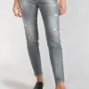 LE TEMPS DES CERISES Goudes Power Skinny 7/8ème Jeans Destroy Gris N°3 -Mode Mix Soldes 231 jfgoudesw6045 0003 image3