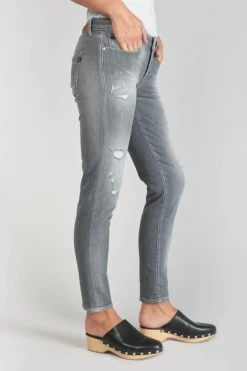LE TEMPS DES CERISES Goudes Power Skinny 7/8ème Jeans Destroy Gris N°3 -Mode Mix Soldes 231 jfgoudesw6045 0003 imaged4
