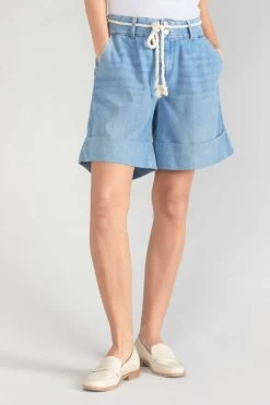 LE TEMPS DES CERISES Bermuda Hellia En Jeans Bleu Clair 12 LE TEMPS DES CERISES Bermuda Hellia En Jeans Bleu Clair -Mode Mix Soldes 231 jfhelliaw3042 3001 imaged4