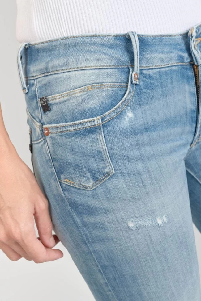 LE TEMPS DES CERISES Jako Pulp Slim 7/8ème Jeans Destroy Bleu N°4 4 LE TEMPS DES CERISES Jako Pulp Slim 7/8ème Jeans Destroy Bleu N°4 – Image 2