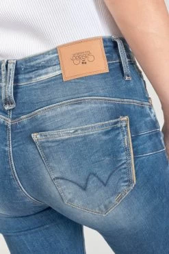 LE TEMPS DES CERISES Lump Pulp Slim Taille Haute 7/8ème Jeans Bleu N°3 -Mode Mix Soldes 231 jflump00w7002 3286 imaged2