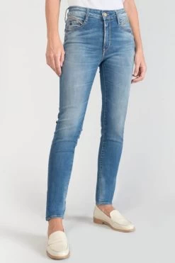 LE TEMPS DES CERISES Lump Pulp Slim Taille Haute 7/8ème Jeans Bleu N°3 -Mode Mix Soldes 231 jflump00w7002 3286 imaged6