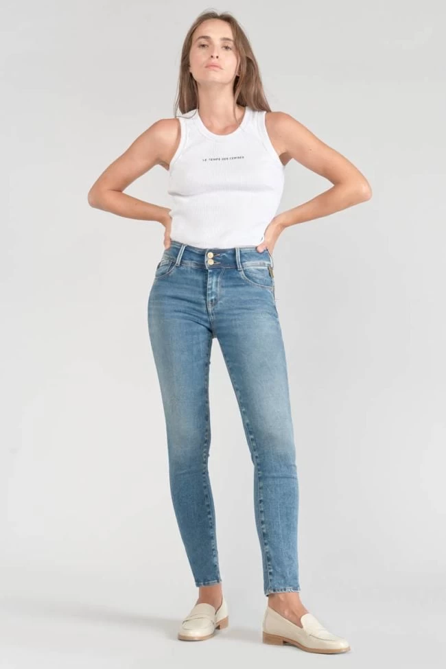 LE TEMPS DES CERISES Luri Ultra Pulp Slim Taille Haute 7/8ème Jeans Bleu N°4 4 LE TEMPS DES CERISES Luri Ultra Pulp Slim Taille Haute 7/8ème Jeans Bleu N°4 – Image 2