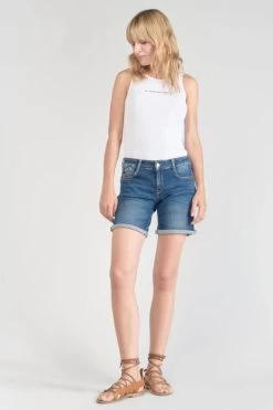 LE TEMPS DES CERISES Short Paola En Jeans Bleu -Mode Mix Soldes 231 jfpaola0w3064 3001 imaged5