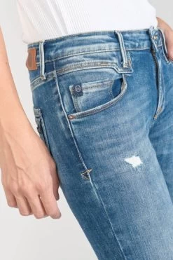 LE TEMPS DES CERISES Pounche Power Skinny 7/8ème Jeans Destroy Bleu N°3 -Mode Mix Soldes 231 jfpounchw5150 3001 imaged1