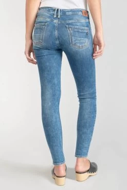 LE TEMPS DES CERISES Pounche Power Skinny 7/8ème Jeans Destroy Bleu N°3 -Mode Mix Soldes 231 jfpounchw5150 3001 imaged4