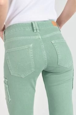 LE TEMPS DES CERISES Precieux Taille Haute 7/8ème Jeans Vert D'eau -Mode Mix Soldes 231 jfprecieuwpig 9152 imaged1