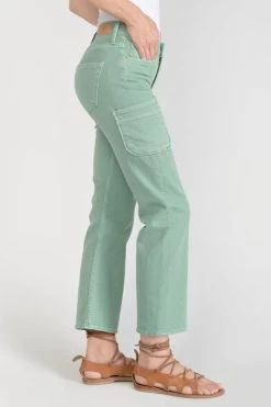 LE TEMPS DES CERISES Precieux Taille Haute 7/8ème Jeans Vert D'eau -Mode Mix Soldes 231 jfprecieuwpig 9152 imaged5