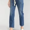 LE TEMPS DES CERISES Pricilia Taille Haute 7/8ème Jeans Bleu N°2 -Mode Mix Soldes 231 jfpricilw5149nb 3001 image3