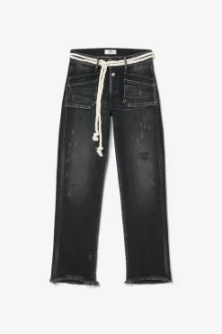 LE TEMPS DES CERISES Pricilia Taille Haute 7/8ème Jeans Destroy Noir N°1 -Mode Mix Soldes 231 jfpricilw6043 0403 imaged8