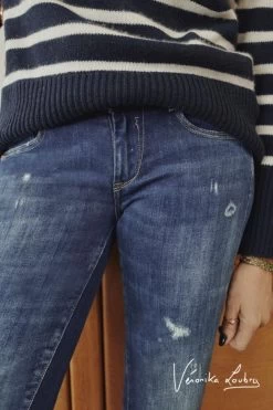 LE TEMPS DES CERISES Pulp Slim By Véronika Loubry Jeans Bleu N°2 -Mode Mix Soldes 231 jfpulp00w9104ve 3001 imaged1