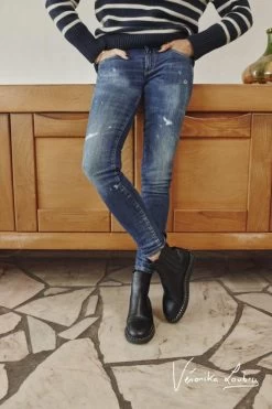 LE TEMPS DES CERISES Pulp Slim By Véronika Loubry Jeans Bleu N°2 -Mode Mix Soldes 231 jfpulp00w9104ve 3001 imaged4