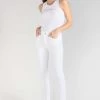 LE TEMPS DES CERISES Pulp Slim Taille Haute 7/8ème Jeans Blanc -Mode Mix Soldes 231 jfpulphc0wbla 1001 image3