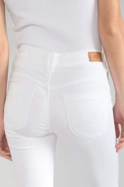 LE TEMPS DES CERISES Pulp Slim Taille Haute 7/8ème Jeans Blanc -Mode Mix Soldes 231 jfpulphc0wbla 1001 imaged2