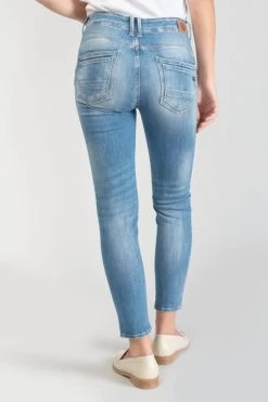 LE TEMPS DES CERISES Sabi Pulp Slim Taille Haute 7/8ème Jeans Destroy Bleu N°3 -Mode Mix Soldes 231 jfsabi00w1436 3001 imaged3