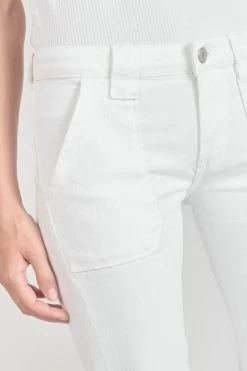 LE TEMPS DES CERISES Sormiou Flare Jeans Blanc -Mode Mix Soldes 231 jfsormiouwpig 1001 imaged1