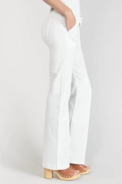 LE TEMPS DES CERISES Sormiou Flare Jeans Blanc -Mode Mix Soldes 231 jfsormiouwpig 1001 imaged4