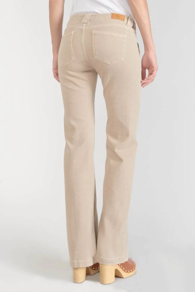 LE TEMPS DES CERISES Sormiou Flare Jeans Beige Sable 4 LE TEMPS DES CERISES Sormiou Flare Jeans Beige Sable – Image 2