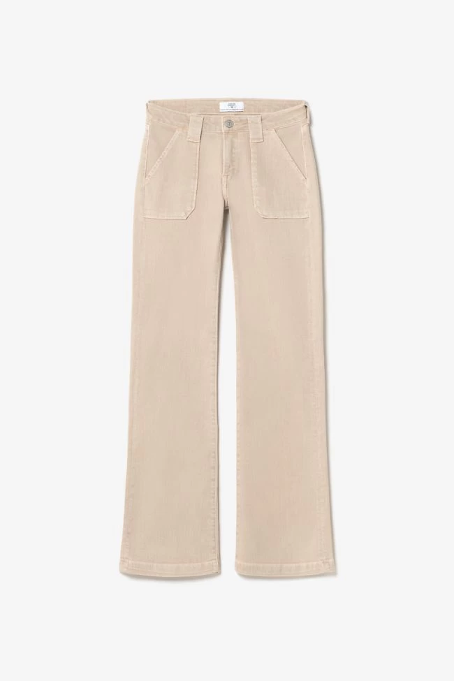 LE TEMPS DES CERISES Sormiou Flare Jeans Beige Sable 11 LE TEMPS DES CERISES Sormiou Flare Jeans Beige Sable – Image 9