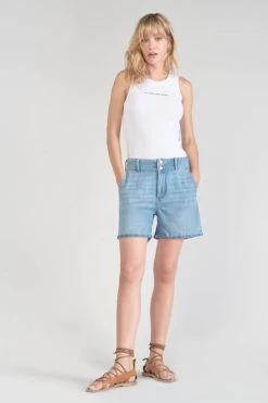 LE TEMPS DES CERISES Short Sydney En Jeans Bleu Clair -Mode Mix Soldes 231 jfsydneyw3042 3001 imaged5