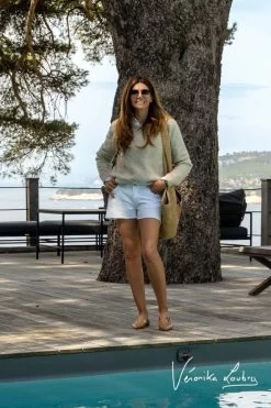 LE TEMPS DES CERISES Short Court Véronika En Jeans Blanc By Véronika Loubry -Mode Mix Soldes 231 jfvero000wblave 1001 imaged4